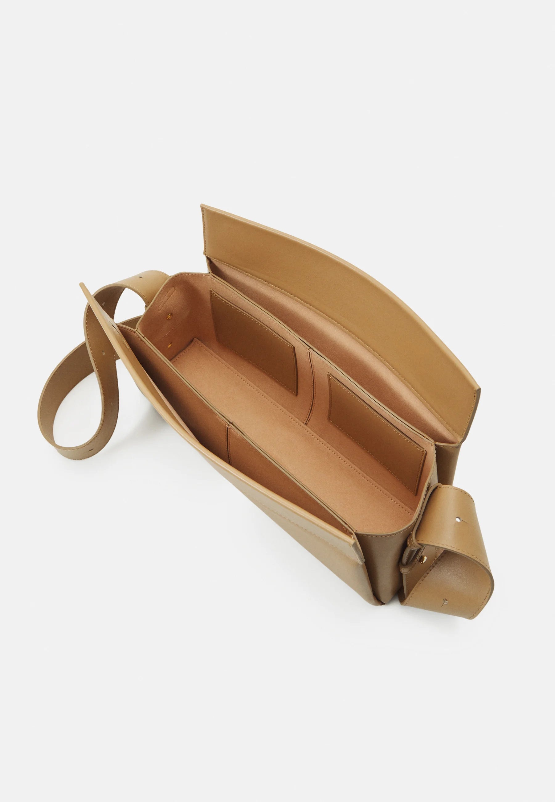 Sac Allongé à Bandoulière Ajustable Sothéary - Cuir noisette