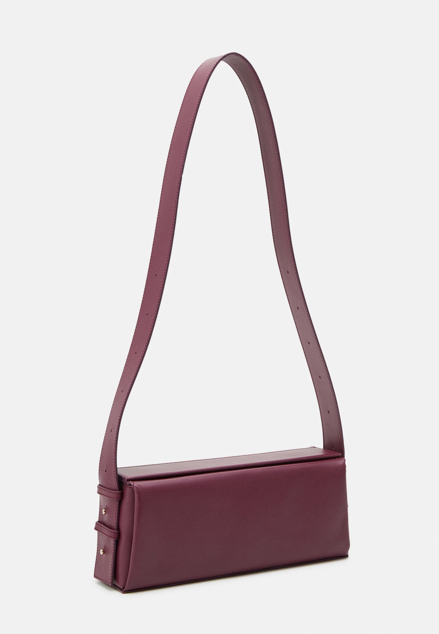 Sac Allongé à Bandoulière Ajustable Sothéary - Cuir prune