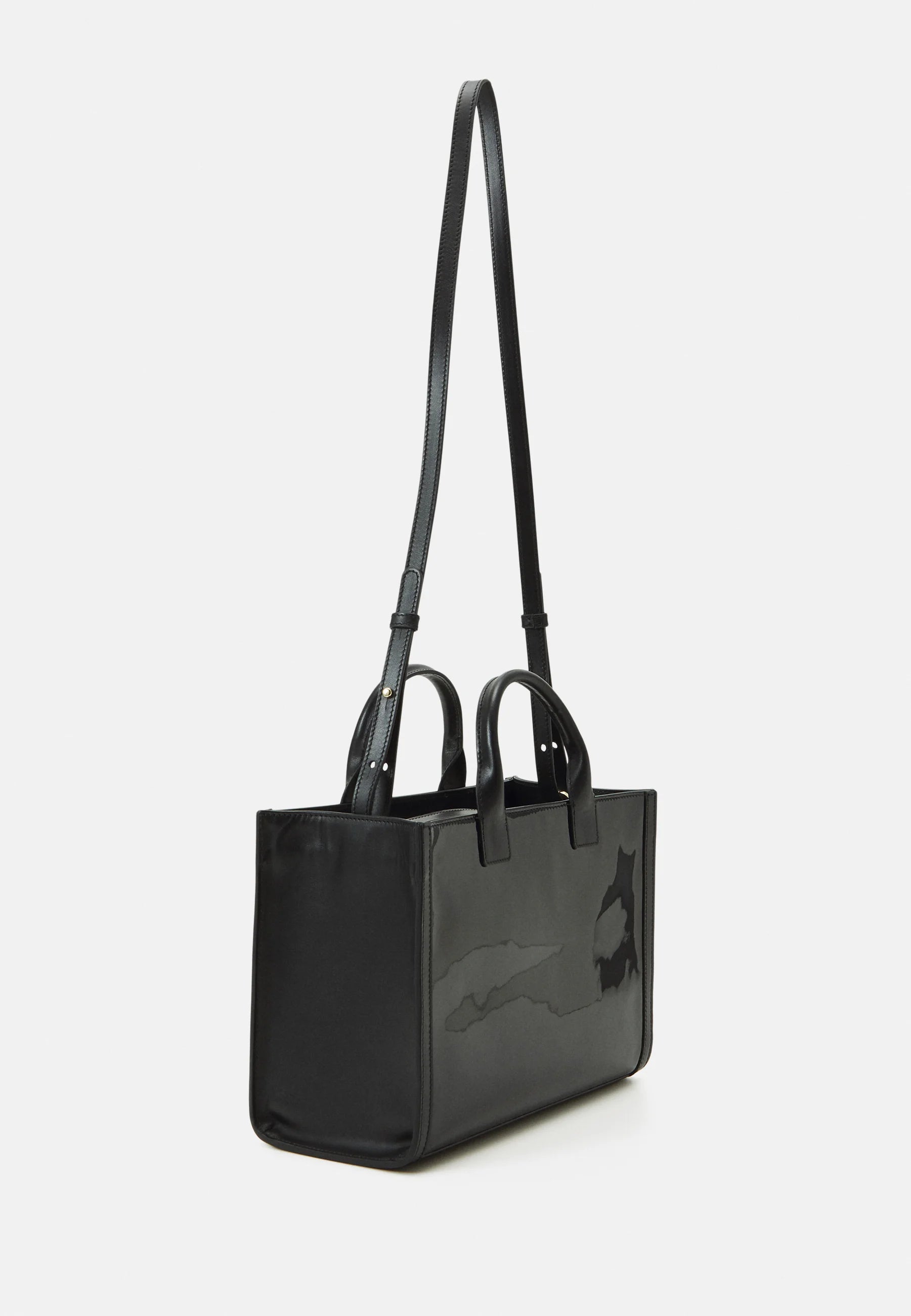 Sac Cabas Tonika - Cuir verni noir