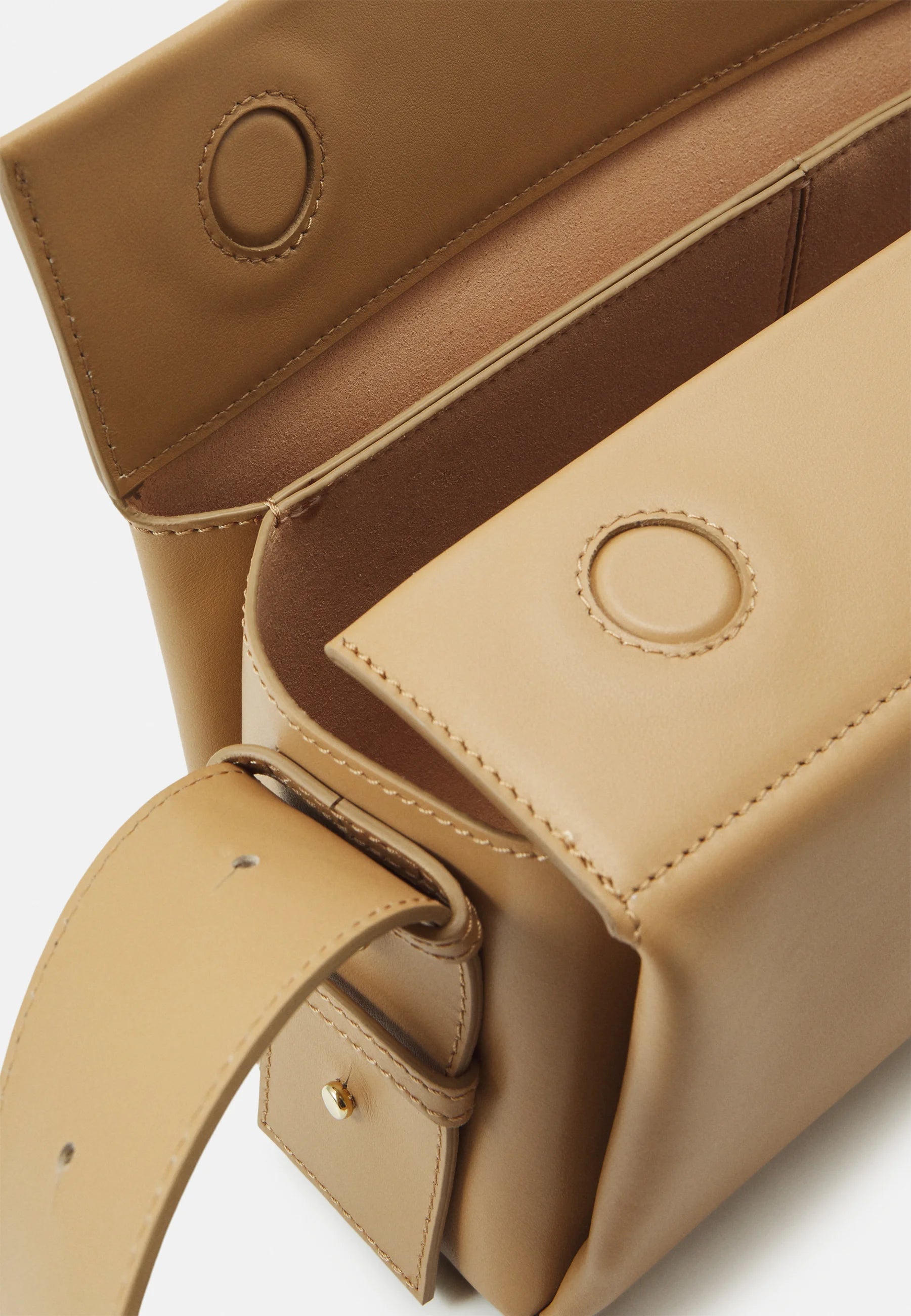 Sac Allongé à Bandoulière Ajustable Sothéary - Cuir noisette