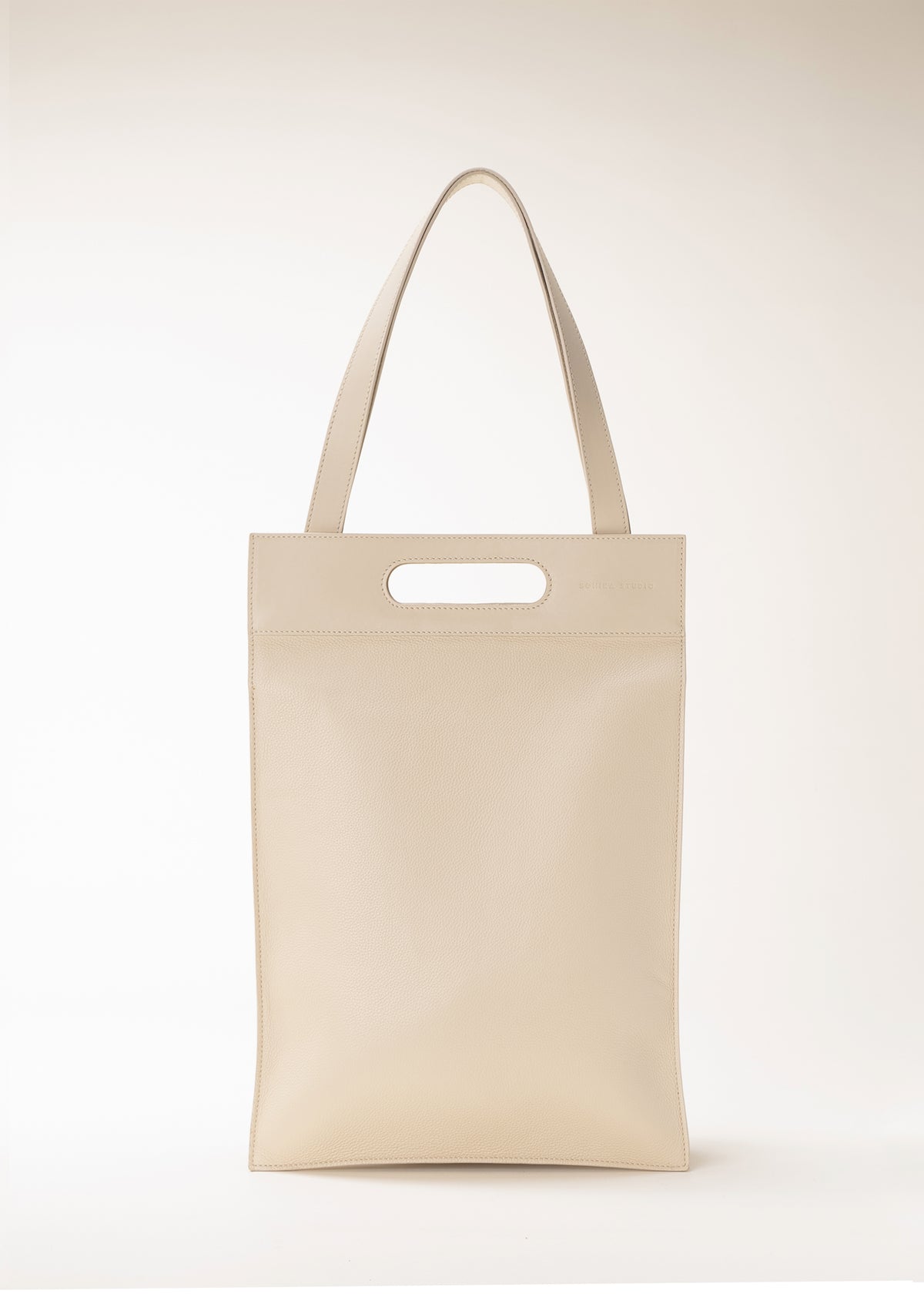Work Laptop Tote Bag Simone - Black Leather