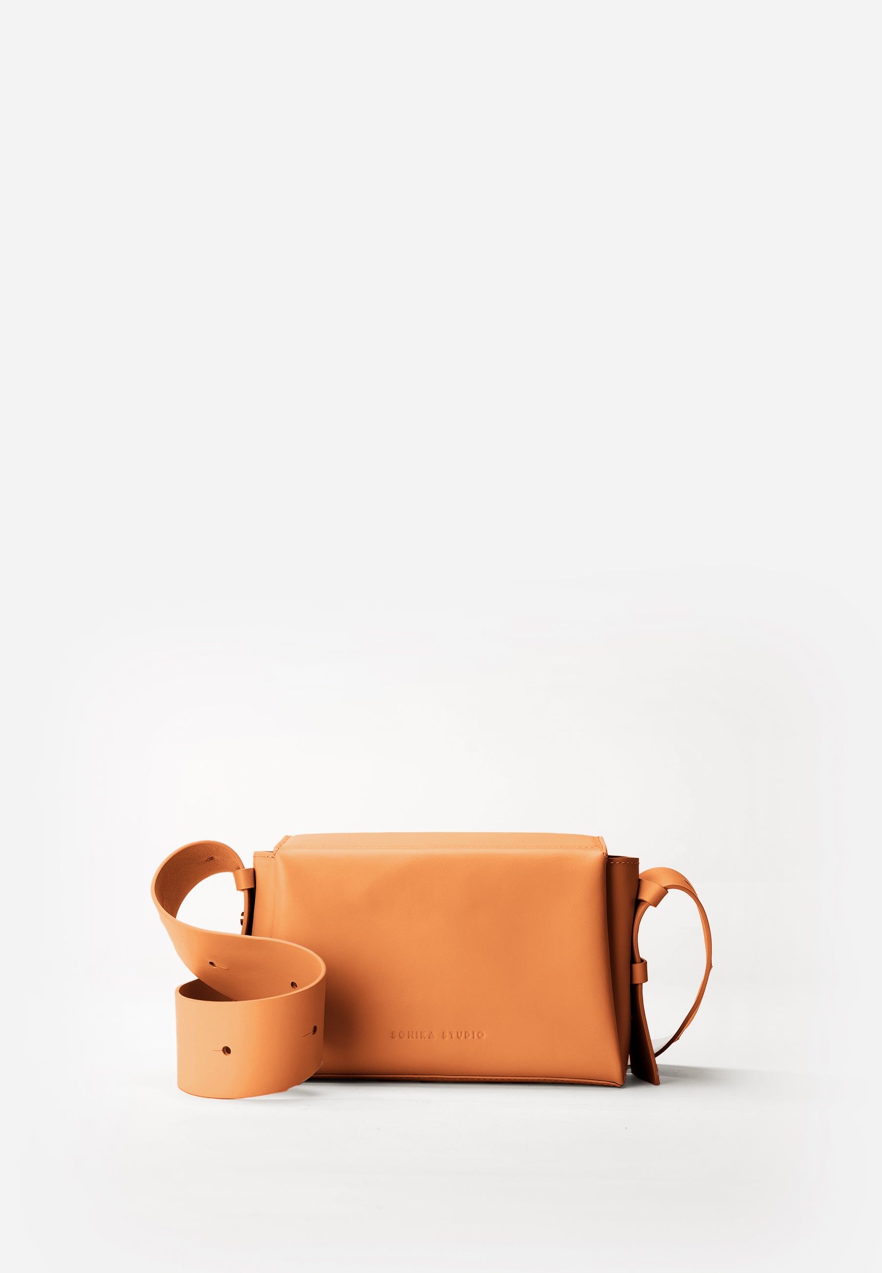 Sac bandoulière Sofia - Cuir Couleur Pêche