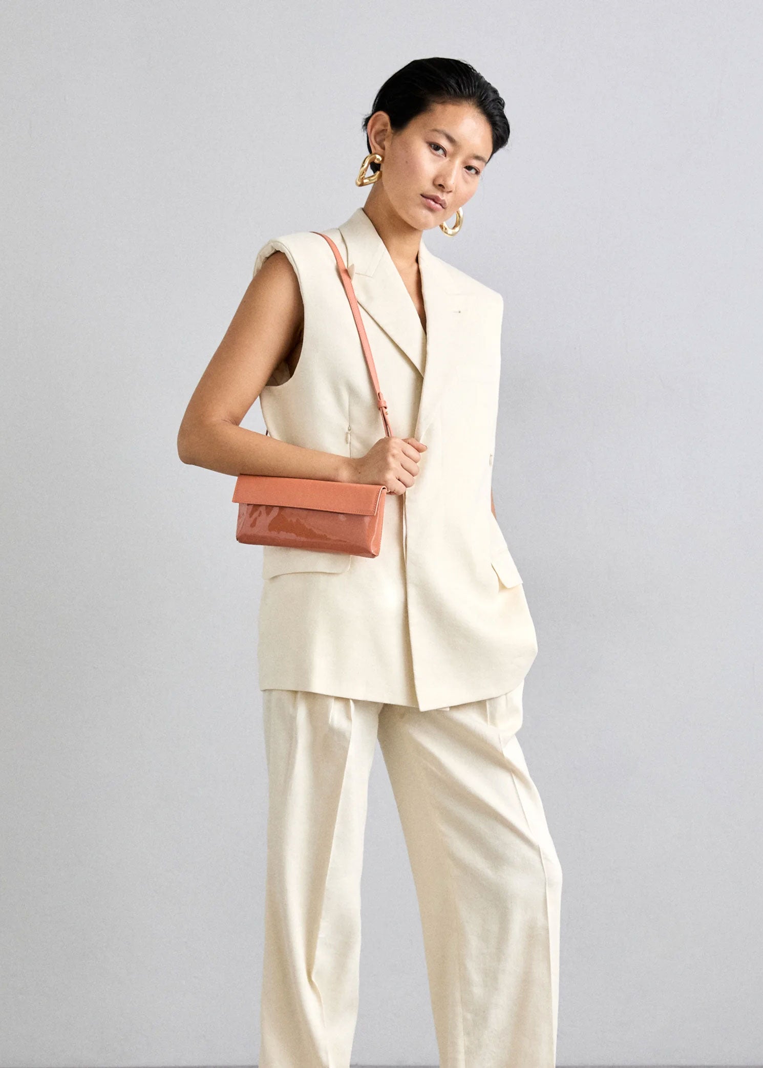 Sac Mini Sokhaya - Cuir pêche