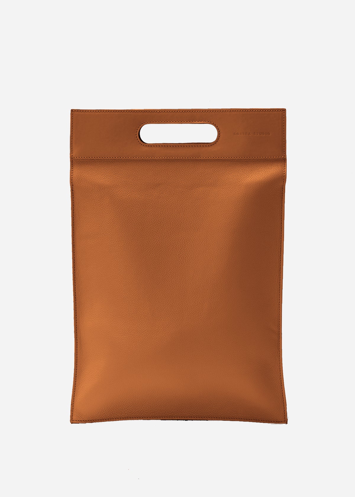 Work Laptop Tote Bag Simone - Black Leather