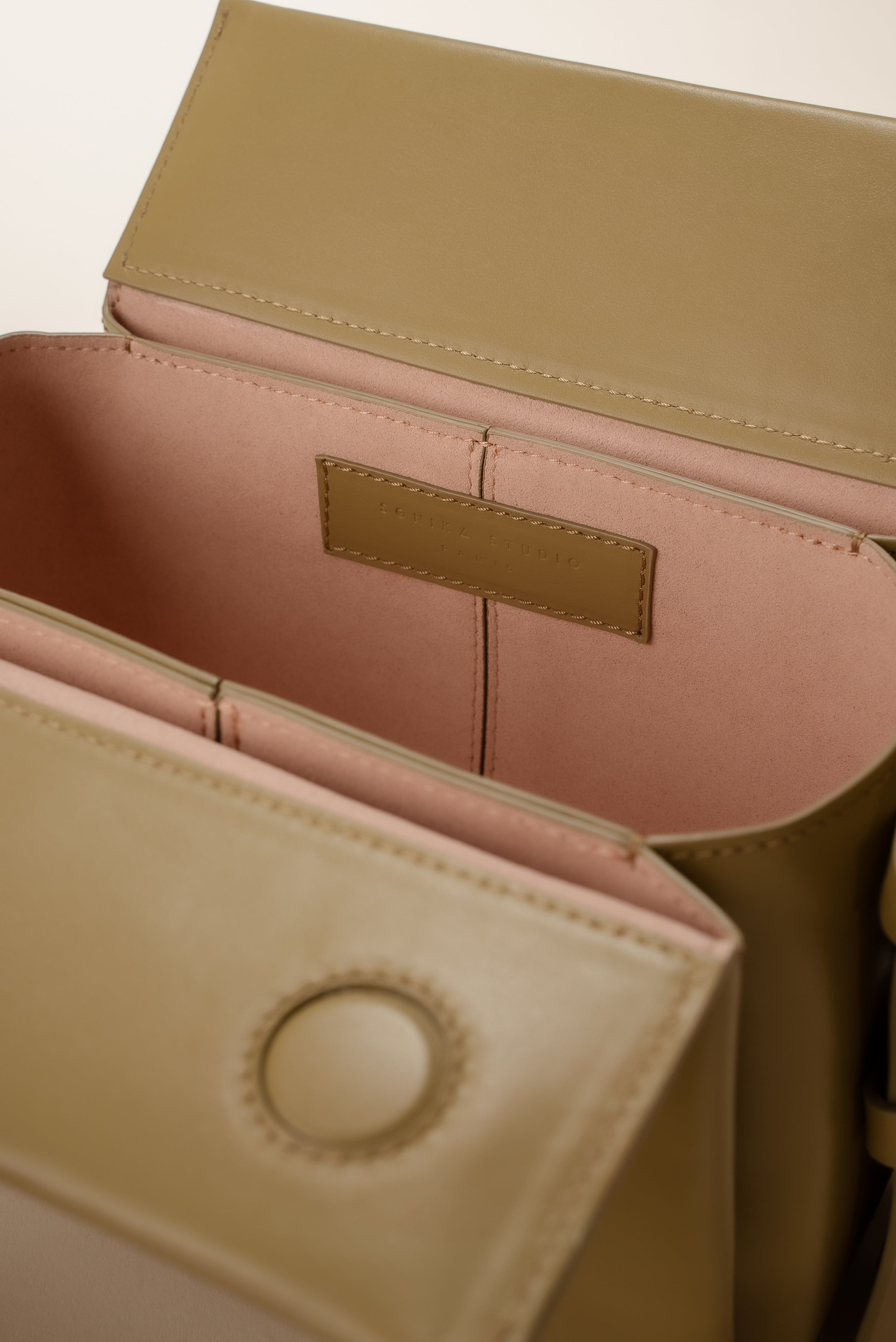 Sac bandoulière Sofia - Cuir Khaki