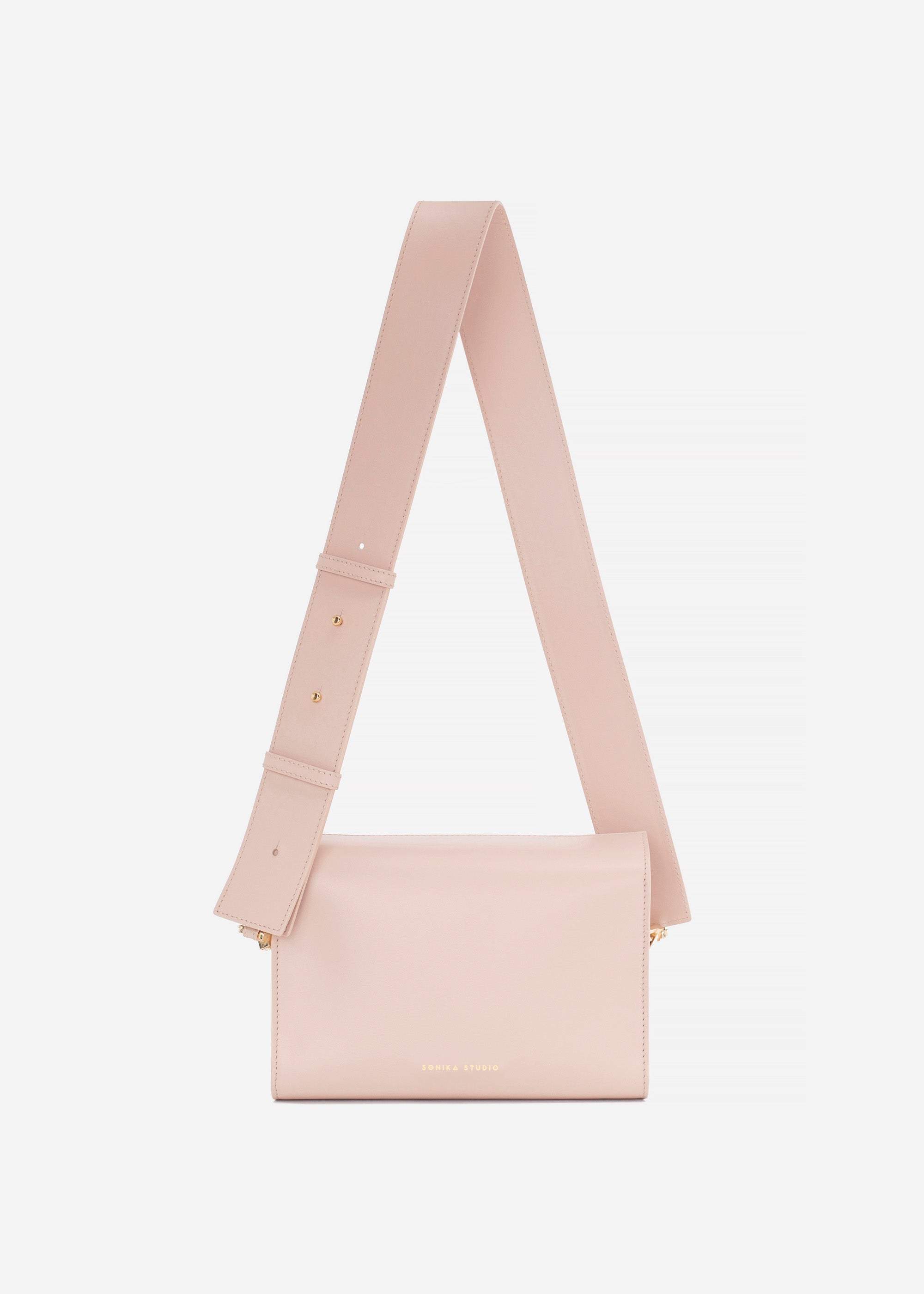 Crossbody bag Véranyne - Nude leather