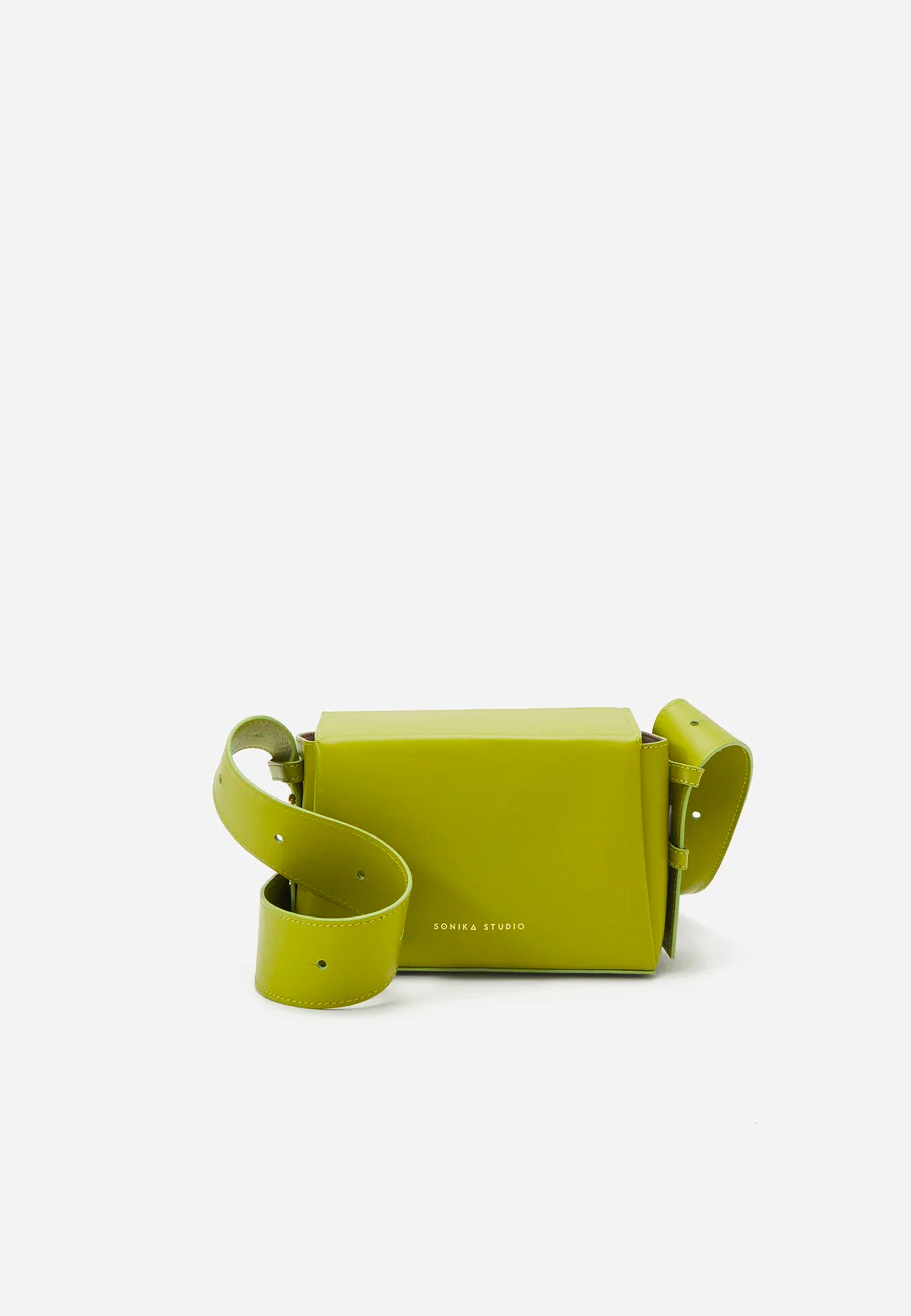 Shoulder bag Sofia - Apple Green Leather