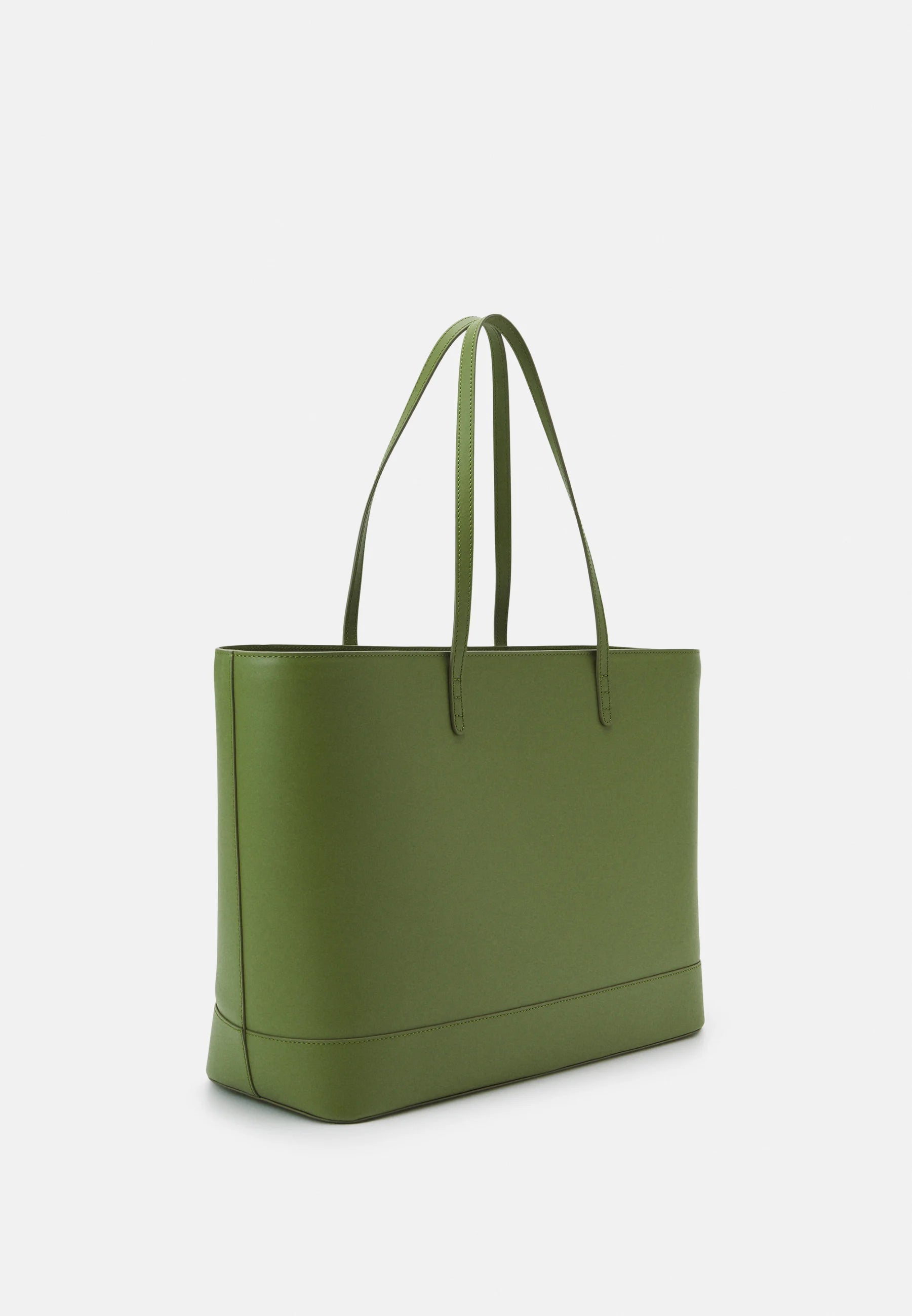 Large Shopping Tote bag Sovany - Green leather