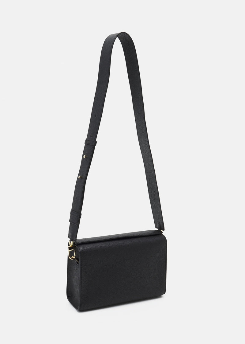 Véranyne | Black Grained leather