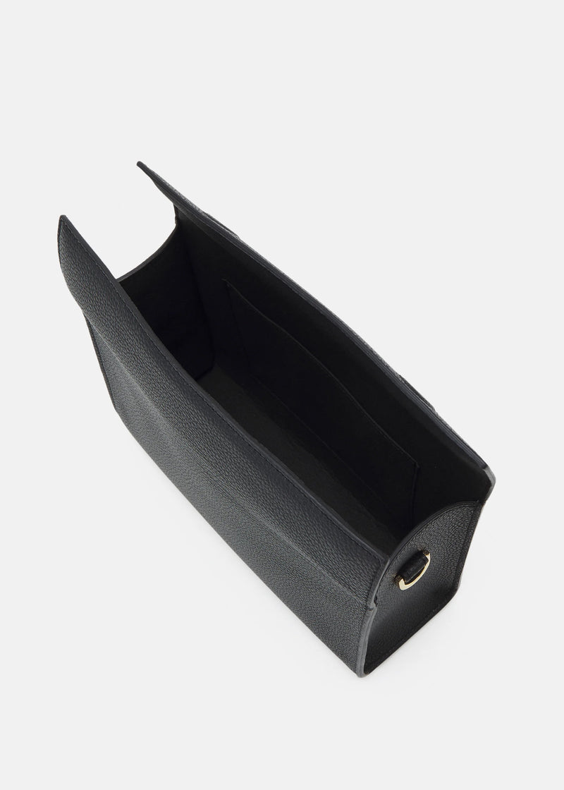 Véranyne | Black Grained leather